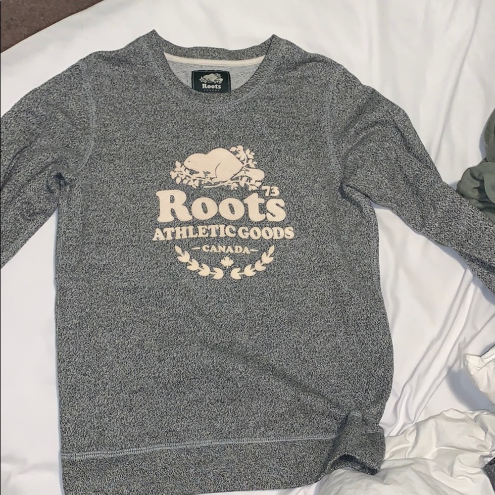 ROOTS SALT AND PEPPER CREWNECK